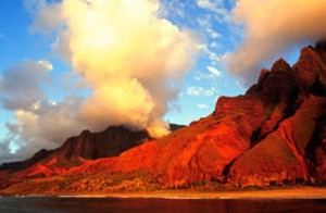 Sailing the rugged and beautiful Napali Coast