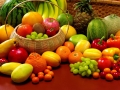 fruit and vegetables - table - large